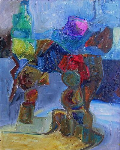 expressionistisch abstract schilderij