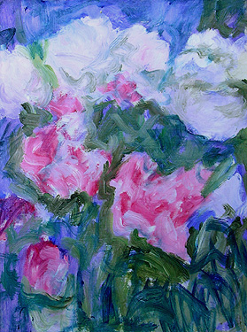 bloemen impressies schilderij