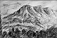 montagne sainte victoire tekening