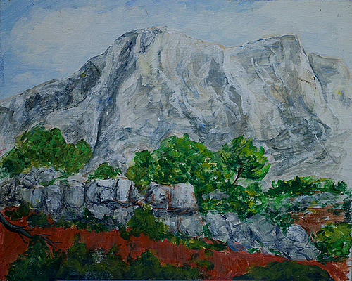 montagne sainte victoire beroemd door Czanne