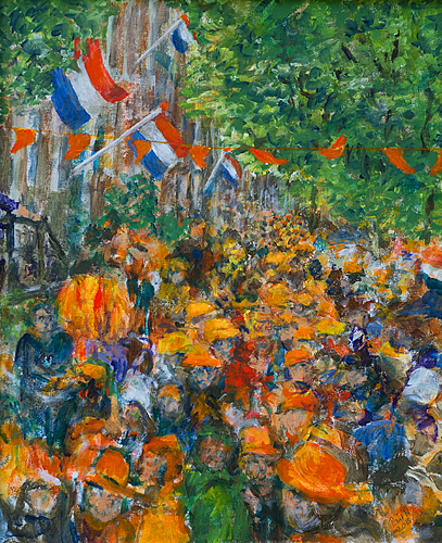 koningsdag gracht Amsterdam